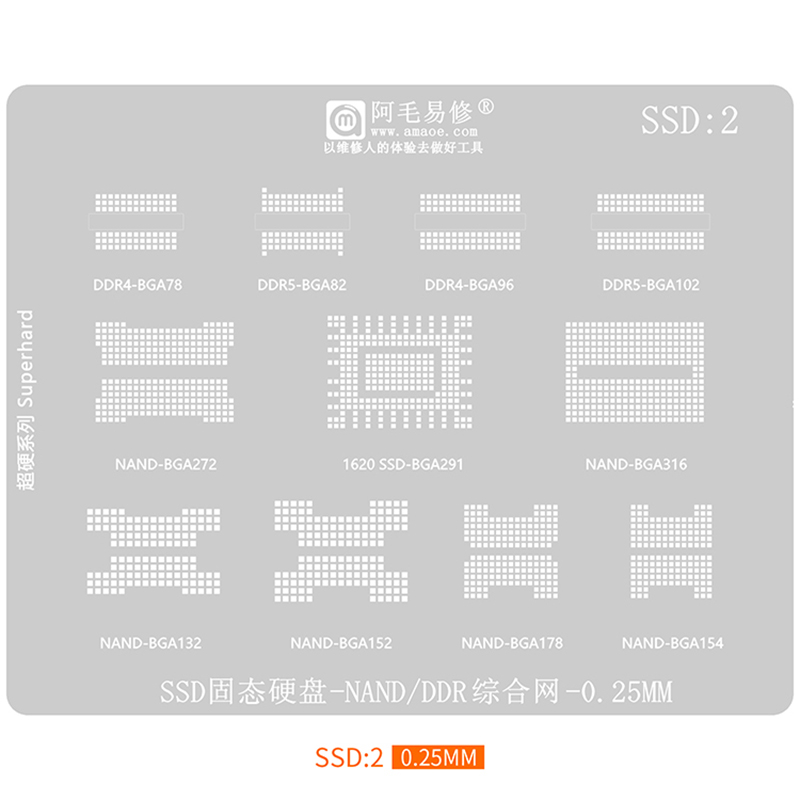 Plantilla Reballing BGA para S - Ddr5 Kit reseña y precio