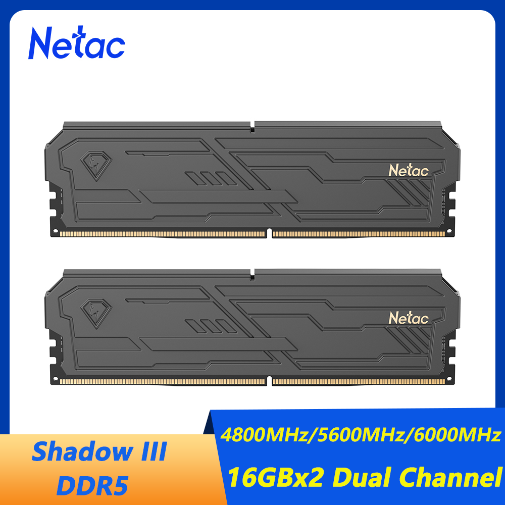 Memoria RAM Netac DDR5 Shadow  - Ddr5 16Gb 6000Mhz reseña y precio