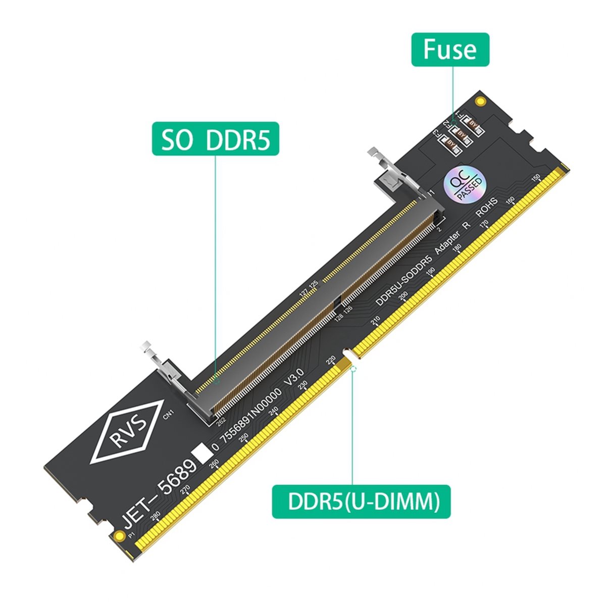 Tarjeta Adaptadora de Memoria  - Ddr5 Sodimm reseña y precio